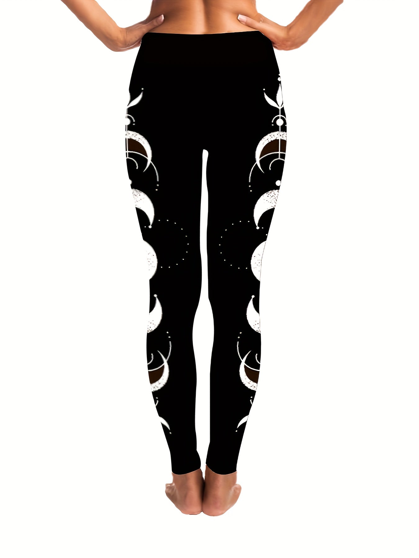 Moon Print Skinny Leggings