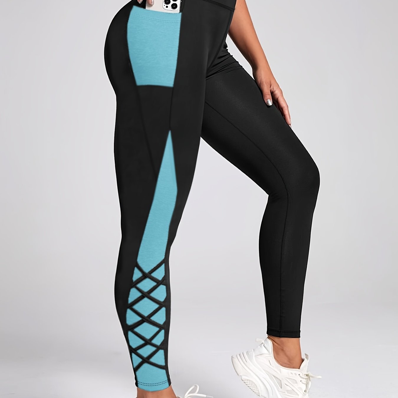 Plus-Size Sportswear Yoga Leggings.