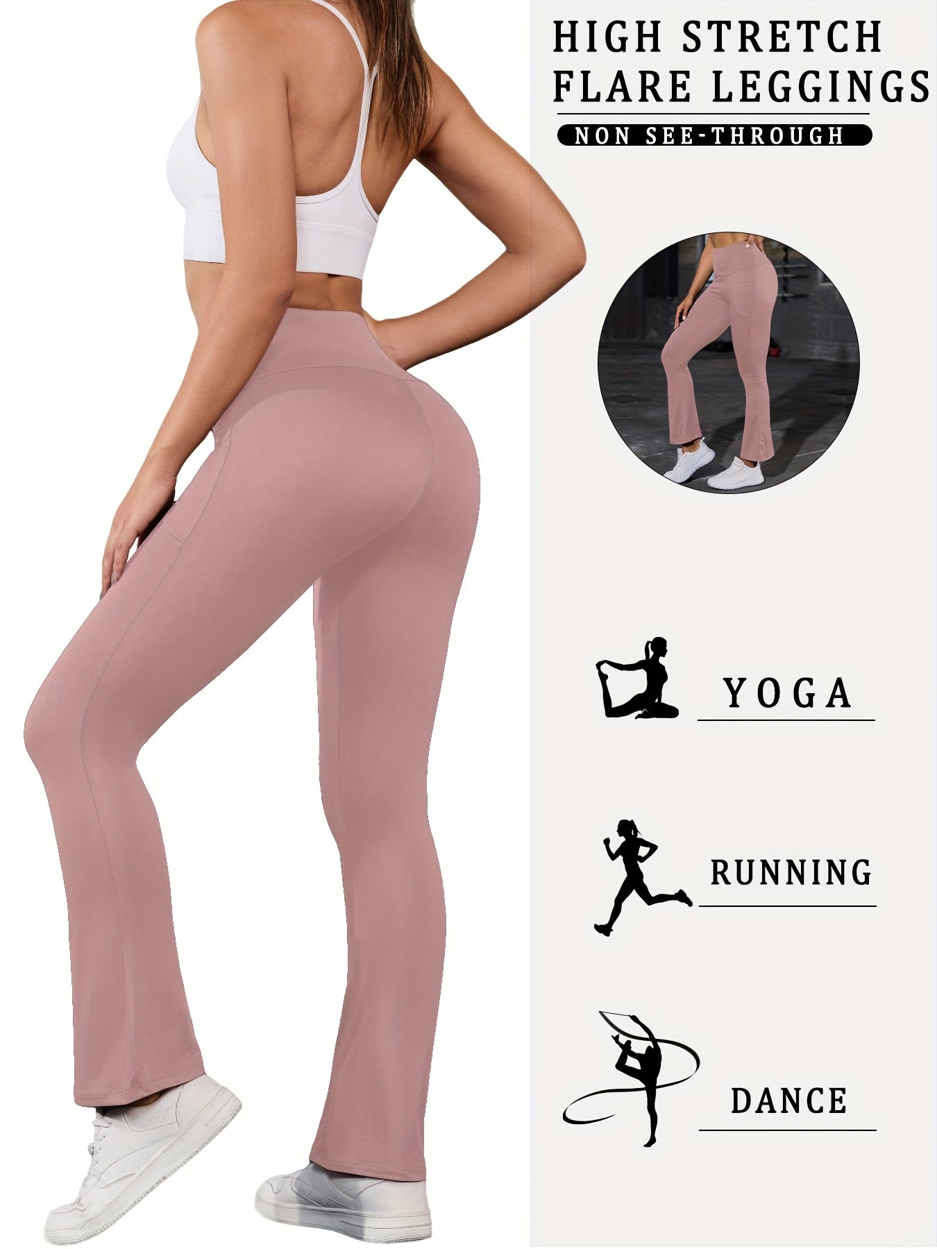Women's High Waisted Tummy Control Flare