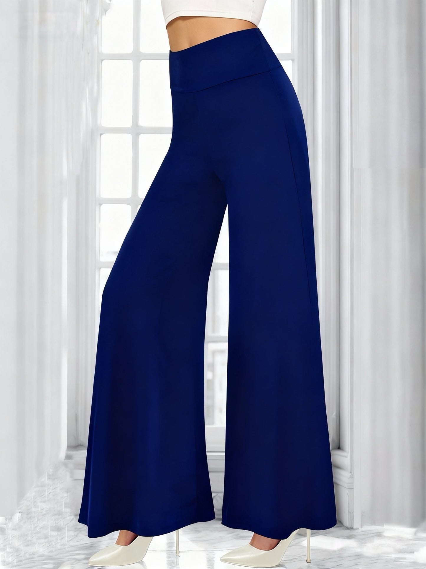 High-stretch, wide-leg, All-Season pants