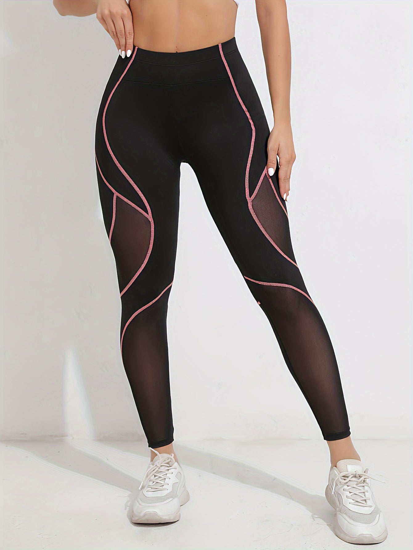 Women's High-Waisted Yoga Leggings - Full-Length Tummy Control Workout