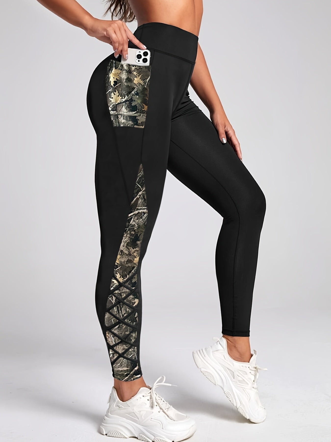 Plus-Size Sportswear Yoga Leggings.