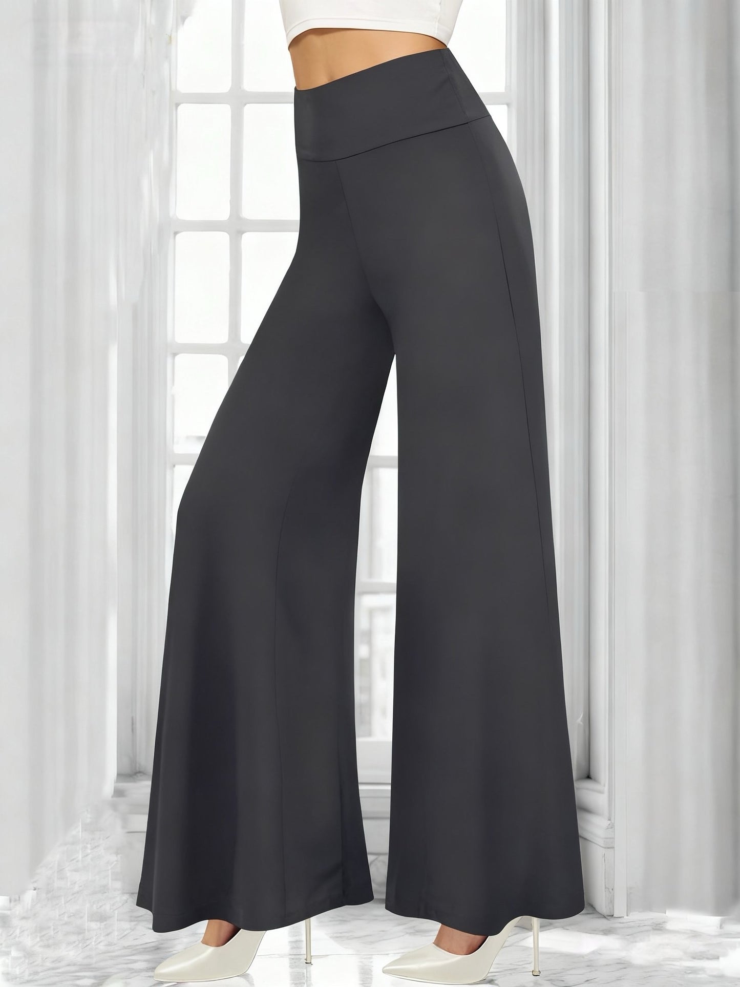 High-stretch, wide-leg, All-Season pants