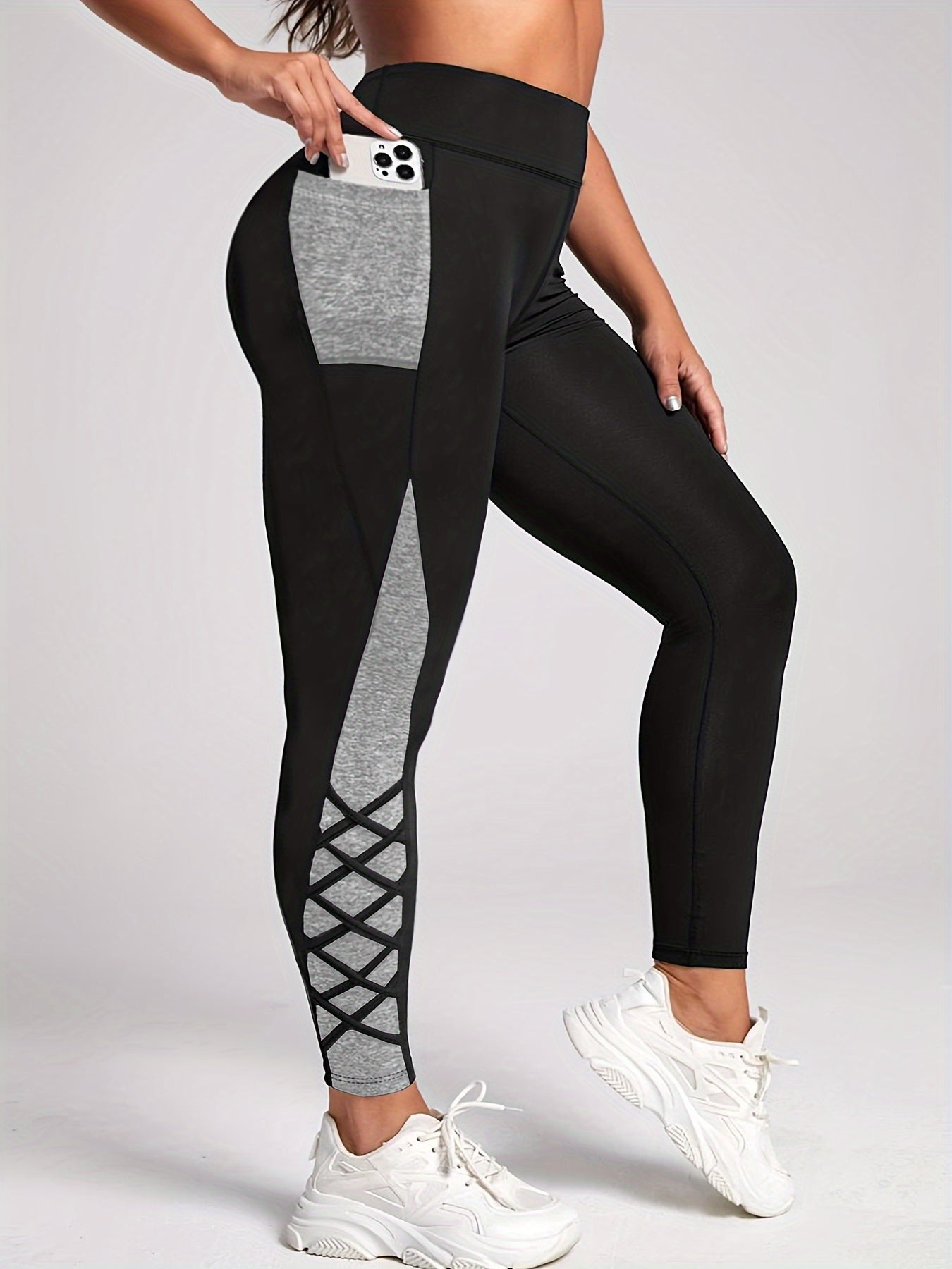 Plus-Size Sportswear Yoga Leggings.