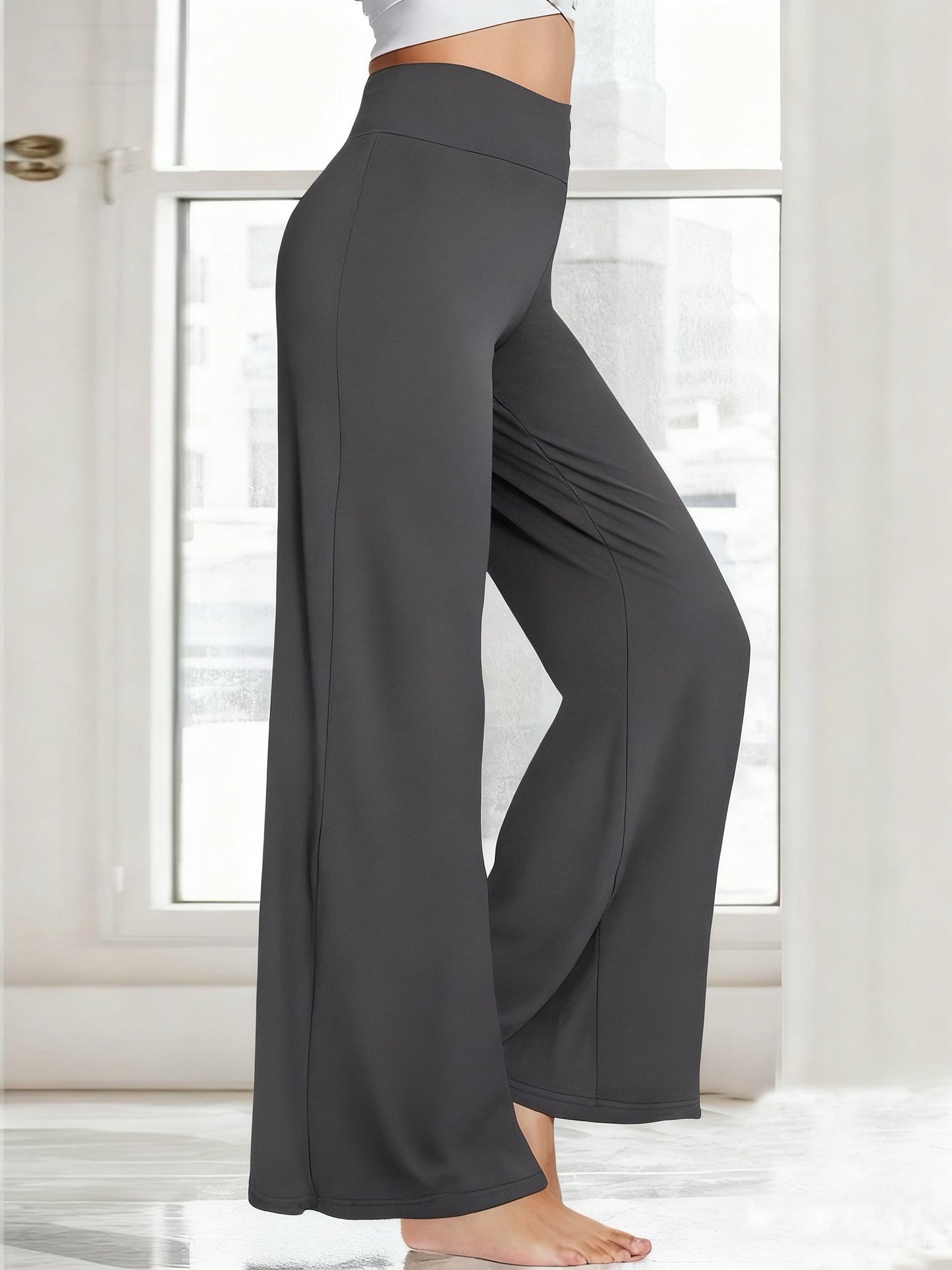 High-stretch, wide-leg, All-Season pants