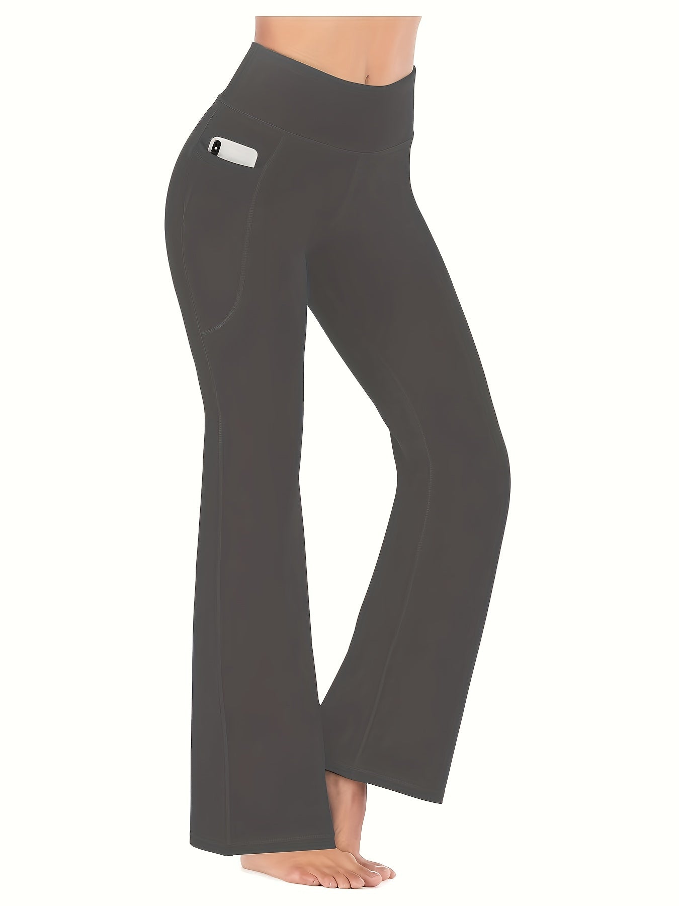 High-Waist Stretch Leggings with Pockets