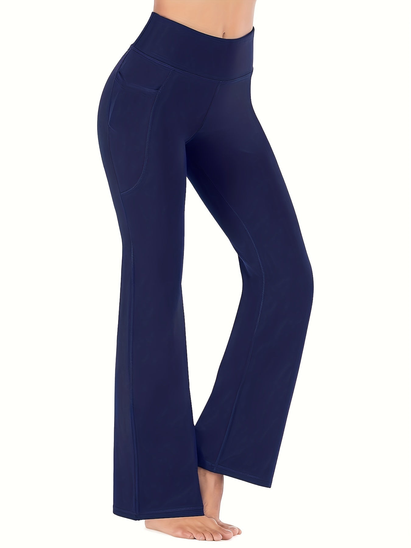 High-Waist Stretch Leggings with Pockets