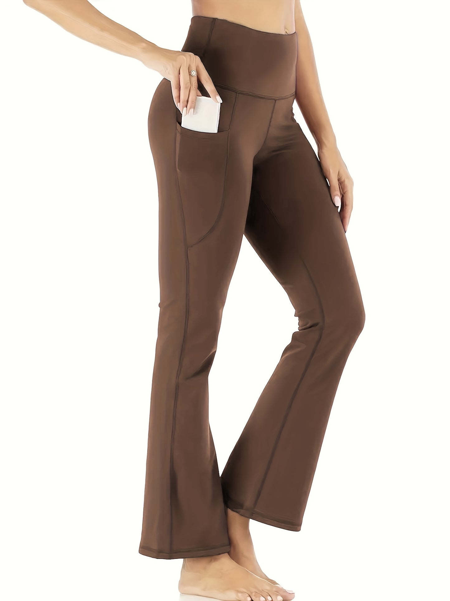 High-Waist Stretch Leggings with Pockets