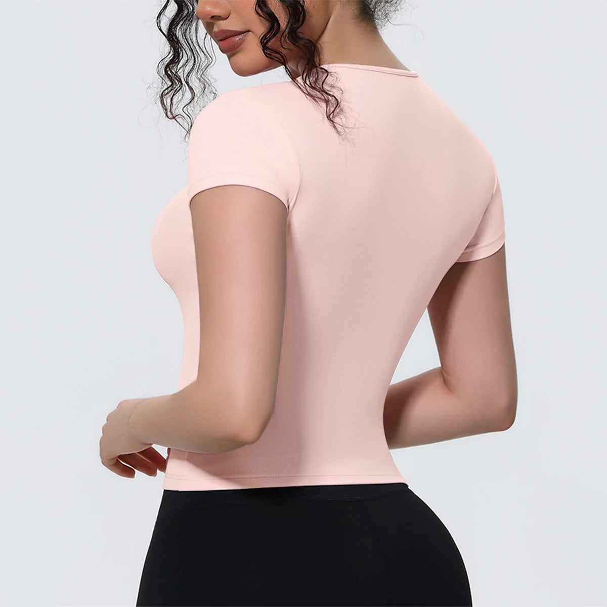 Breathable Solid Color Gym Running Shirts