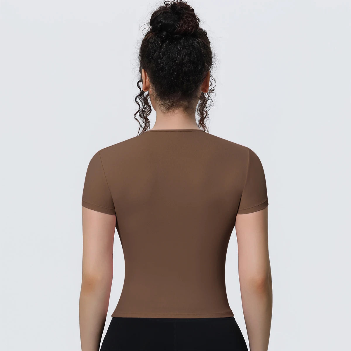 Breathable Solid Color Gym Running Shirts