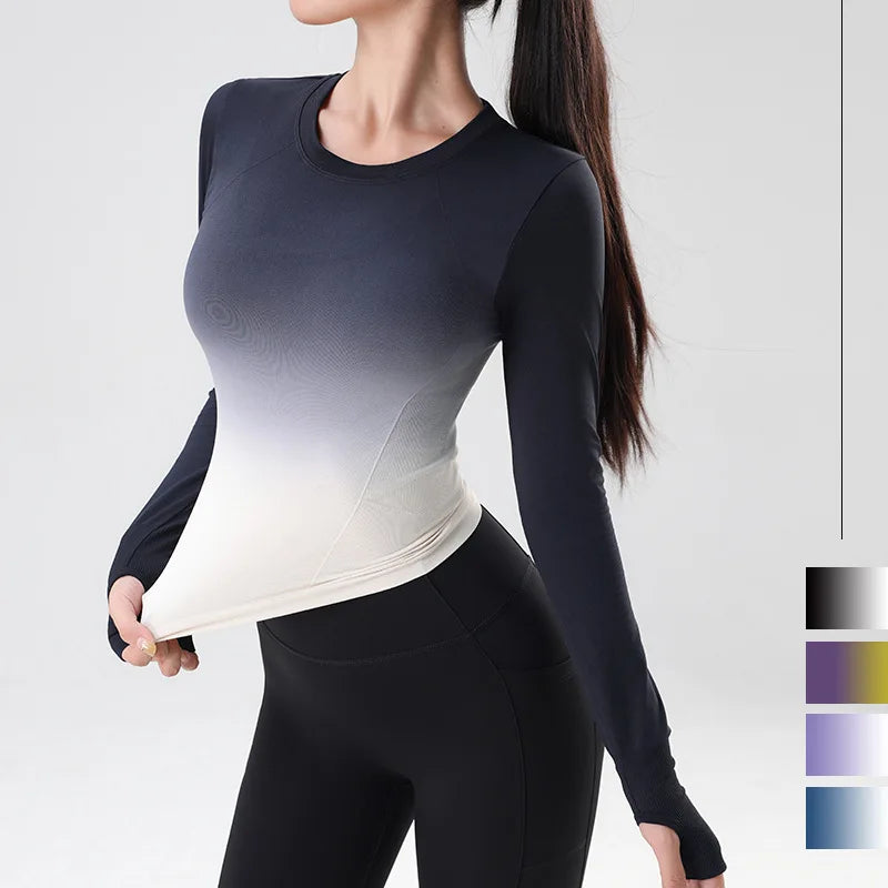 Women's Long Sleeve Top Yoga Shirts Running T-Shirt