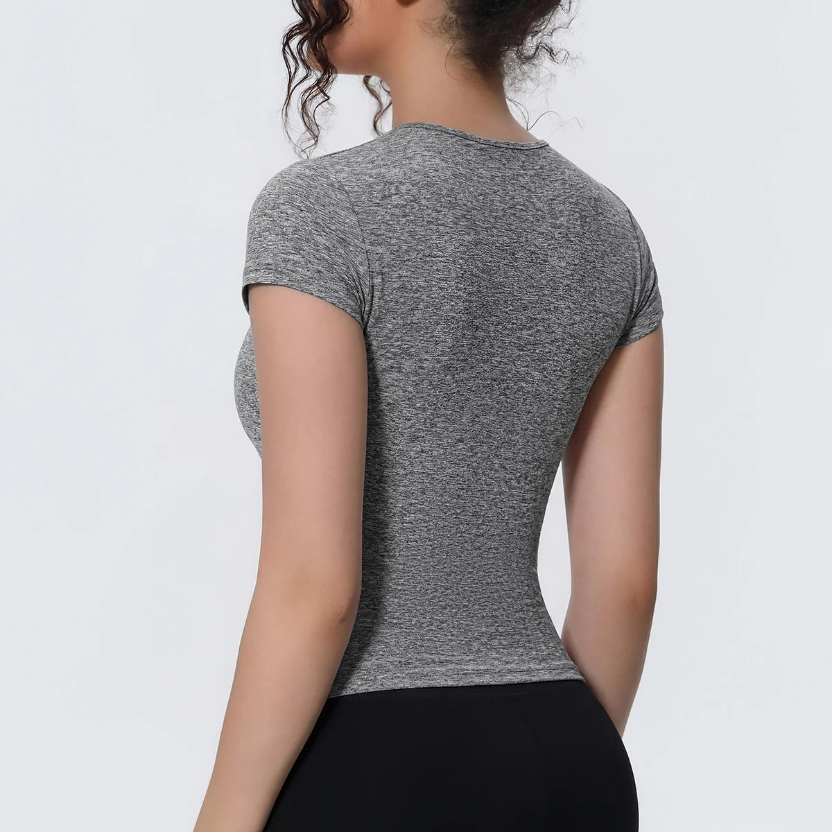 Breathable Solid Color Gym Running Shirts