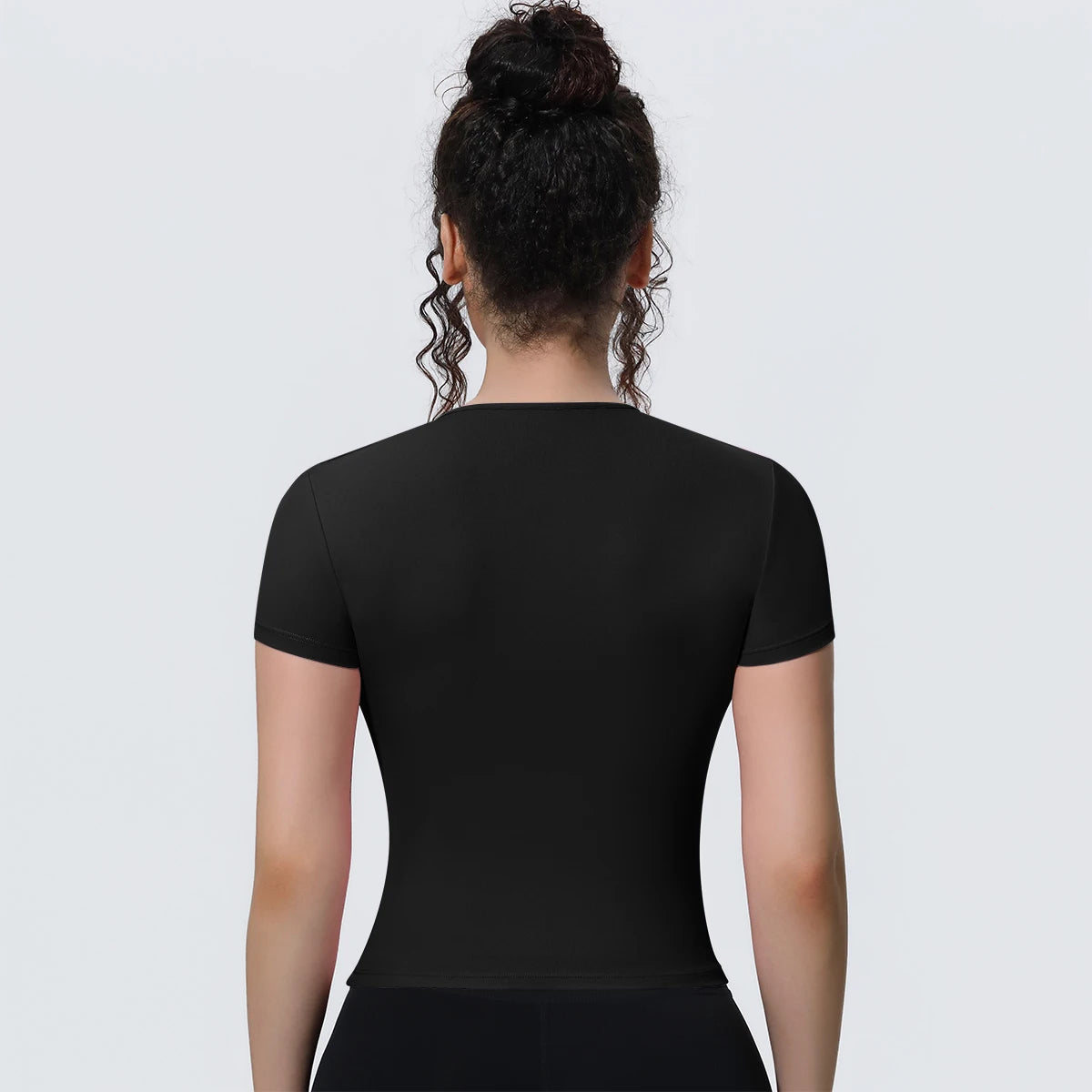 Breathable Solid Color Gym Running Shirts