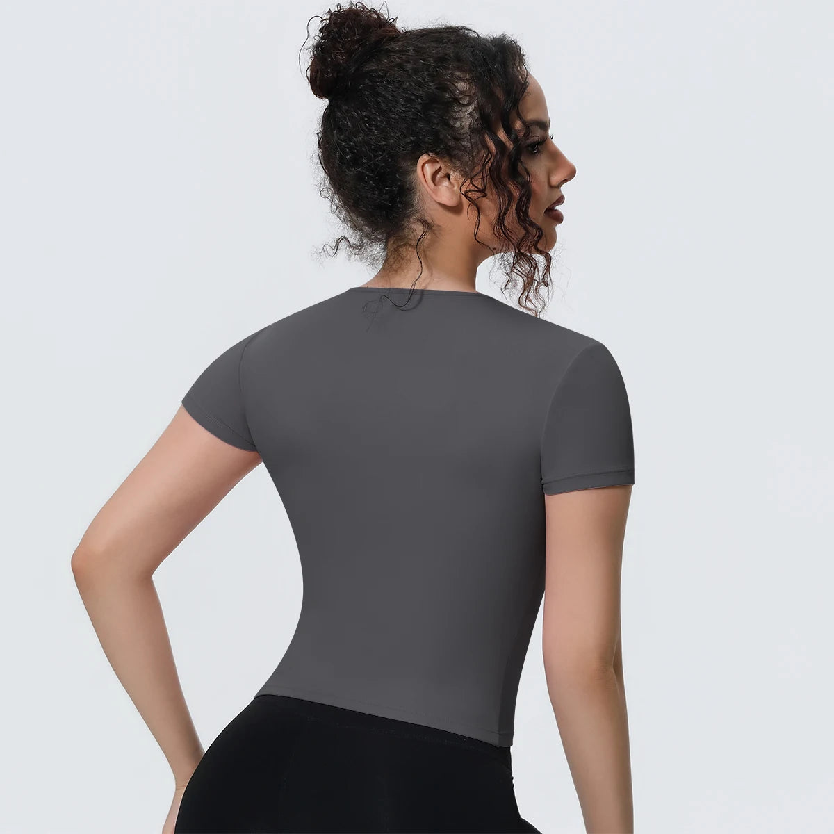 Breathable Solid Color Gym Running Shirts