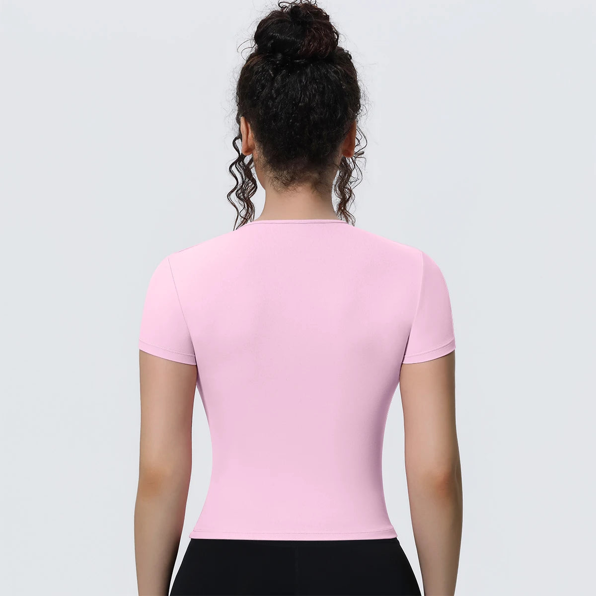 Breathable Solid Color Gym Running Shirts