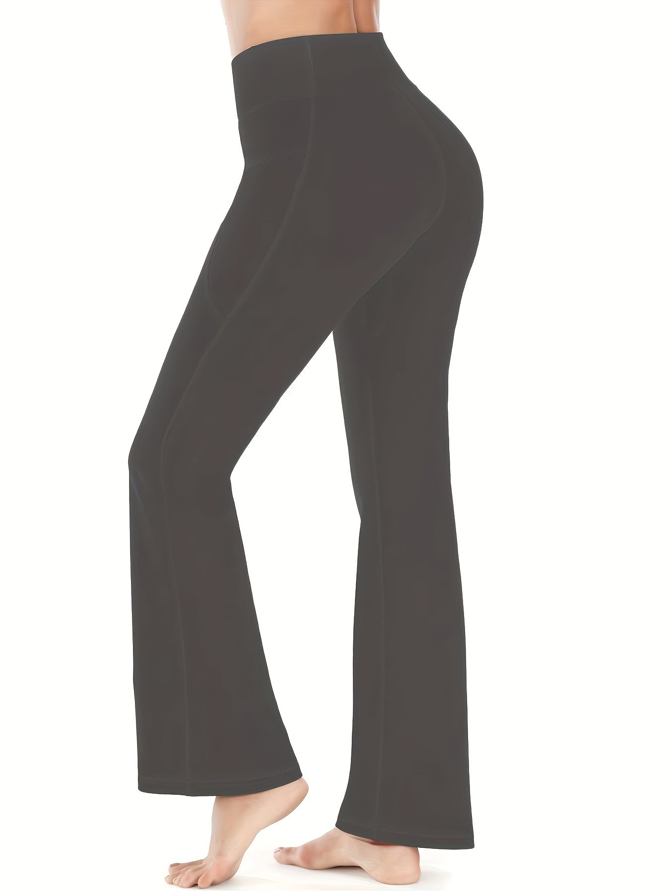 High-Waist Stretch Leggings with Pockets