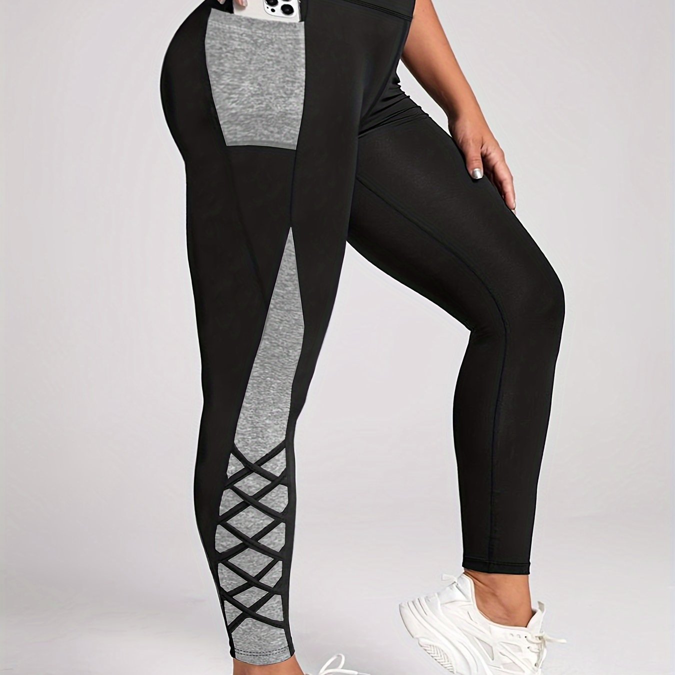 Plus-Size Sportswear Yoga Leggings.