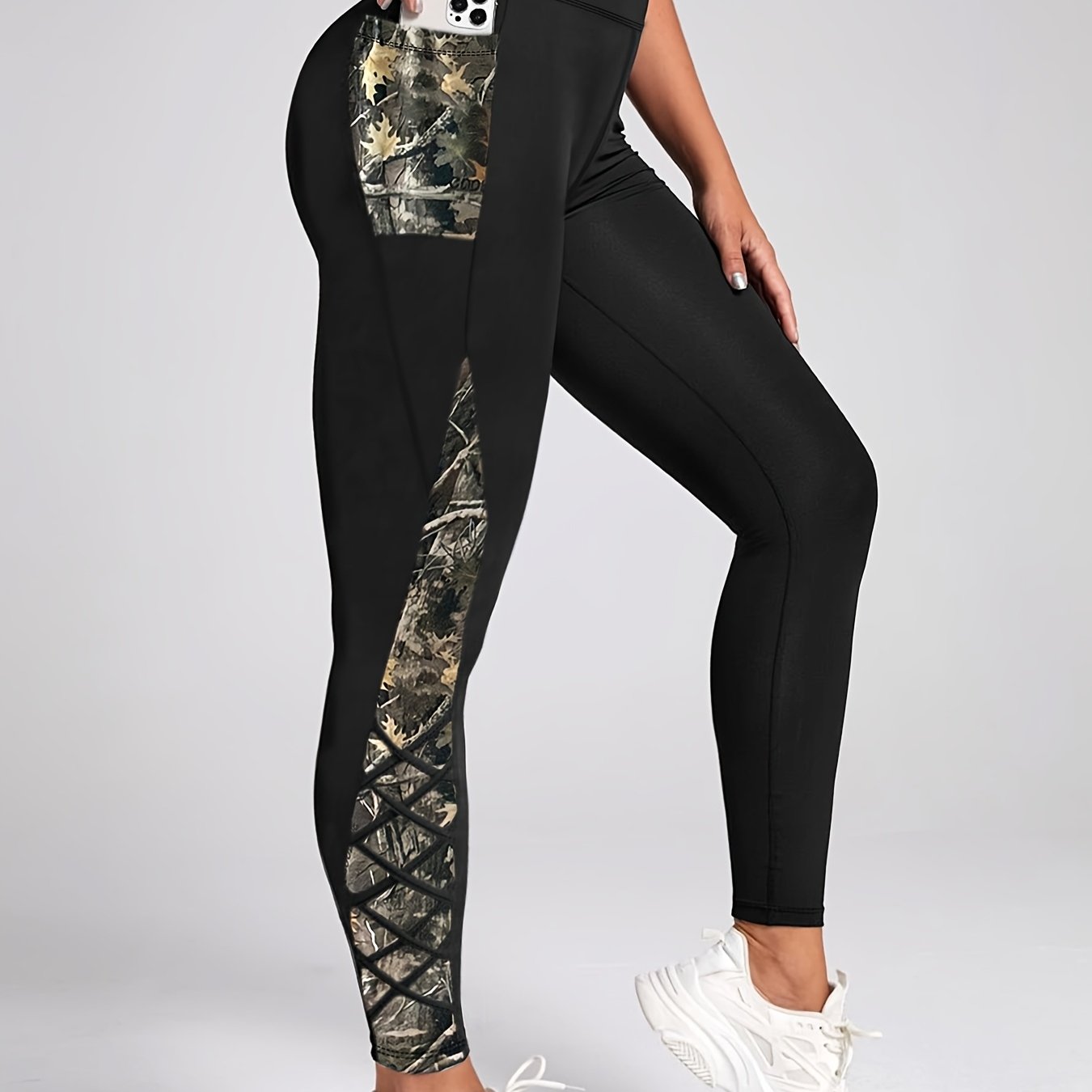 Plus-Size Sportswear Yoga Leggings.