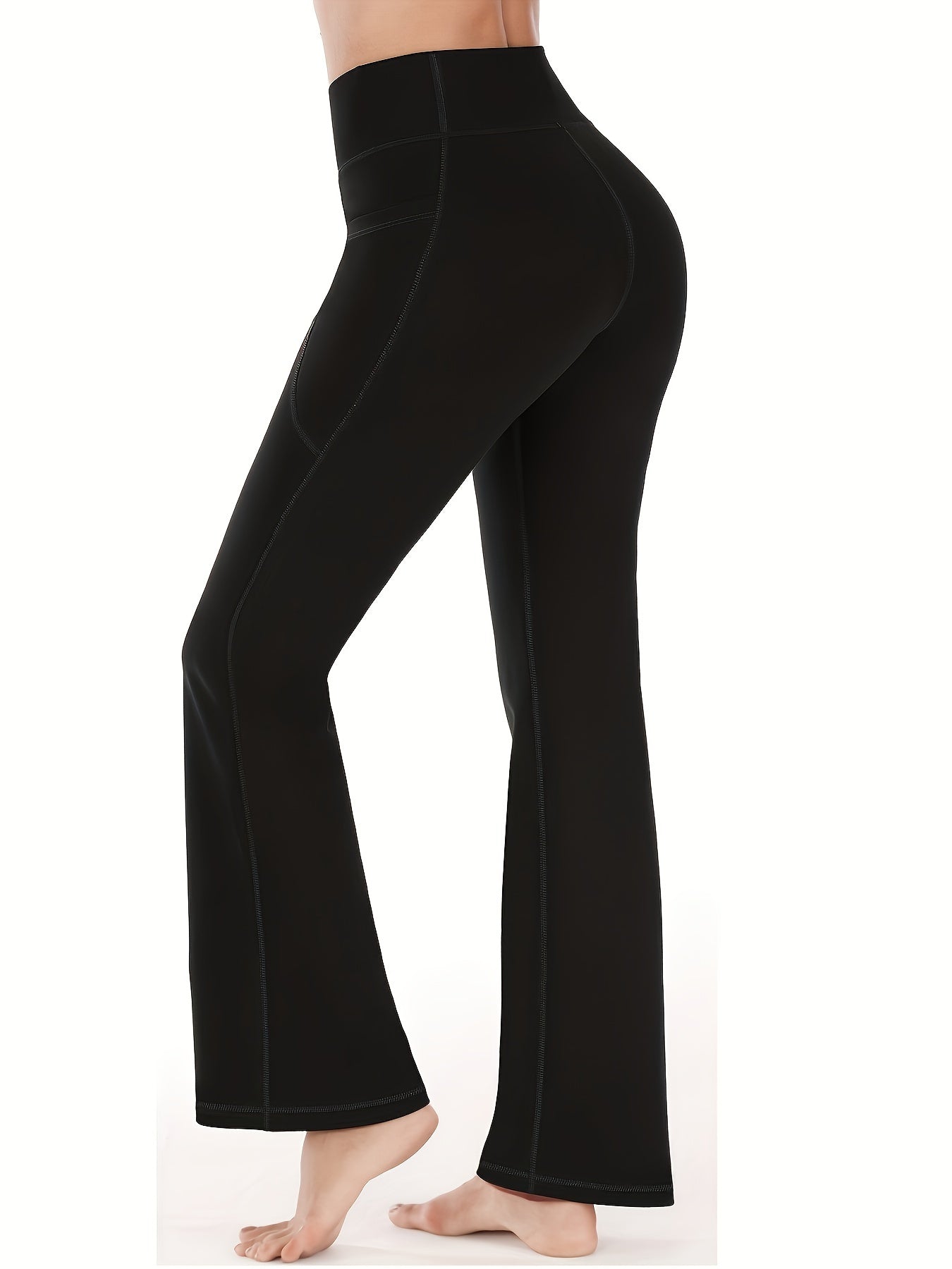 High-Waist Stretch Leggings with Pockets