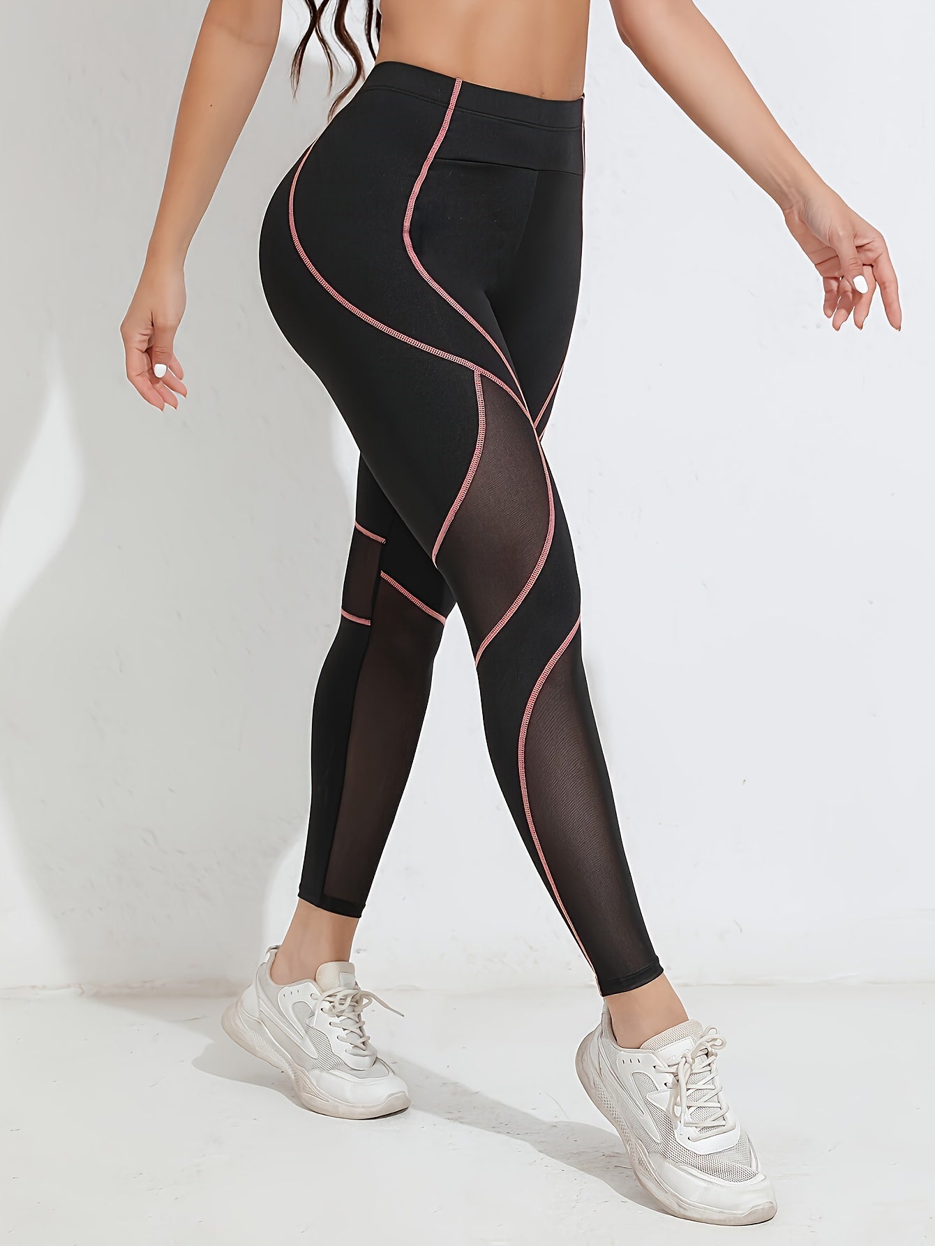 Women's High-Waisted Yoga Leggings - Full-Length Tummy Control Workout