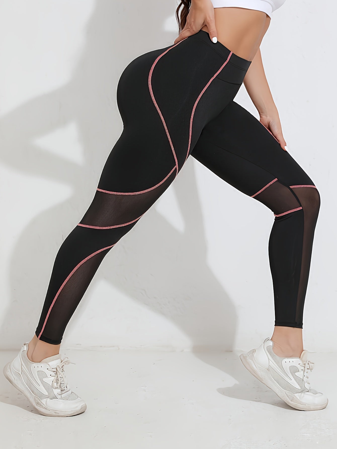 Women's High-Waisted Yoga Leggings - Full-Length Tummy Control Workout