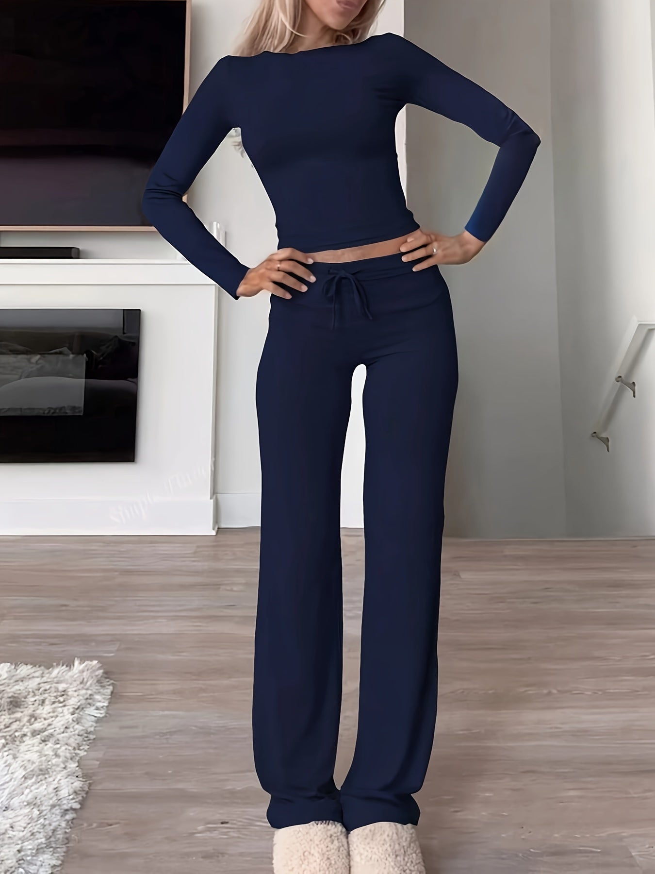 Kardashian-Style-Long-Sleeve-Loungewear-Set