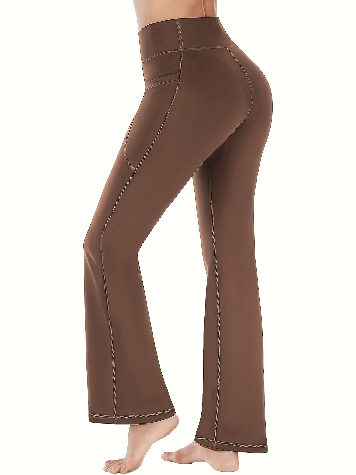 High-Waist Stretch Leggings with Pockets