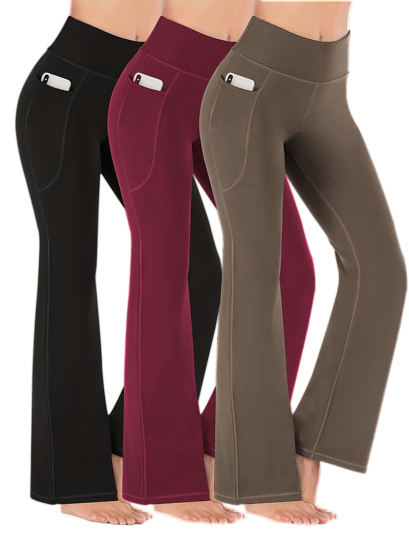 High-Waist Stretch Leggings with Pockets